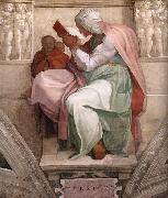 Michelangelo Buonarroti he Persian Sibyl oil painting reproduction